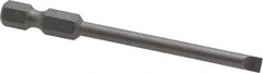 Wera - 5/32" Slotted Screwdriver Bit - 1/4" Hex Drive, 2-3/4" OAL - Americas Industrial Supply