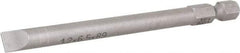 Wera - 1/4" Slotted Screwdriver Bit - 1/4" Hex Drive, 3-1/2" OAL - Americas Industrial Supply