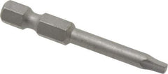 Wera - #1" Square Size Square Recess Bit - 1/4" Hex Drive, 2" OAL - Americas Industrial Supply