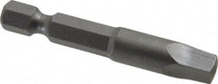 Wera - #4" Square Size Square Recess Bit - 1/4" Hex Drive, 1-5/16" OAL - Americas Industrial Supply