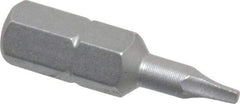 Wera - #00" Square Size Square Recess Bit - 1/4" Hex Drive, 1" OAL - Americas Industrial Supply