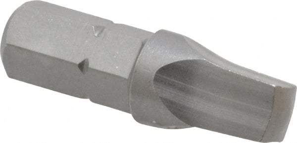 Wera - #4" Square Size Square Recess Bit - 1/4" Hex Drive, 1" OAL - Americas Industrial Supply