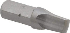 Wera - #4" Square Size Square Recess Bit - 1/4" Hex Drive, 1" OAL - Americas Industrial Supply