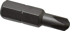 Wera - 1/4" Drive, #6 Torq-Set Mplus Screwdriver Bit - 1" OAL - Americas Industrial Supply