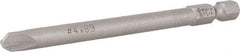 Wera - #4 Tri-Wing Bit - 1/4" Hex Drive, 3-1/2" OAL - Americas Industrial Supply