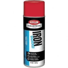 Krylon - OSHA Red, Gloss, Enamel Spray Paint - 12 to 15 Sq Ft per Can, 12 oz Container, Use on Masonry, Metal, Plaster, Plastic Foam & Wicker, Plastics, Wood - Americas Industrial Supply