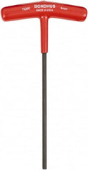Bondhus - 4mm Hex, T-Handle Cushion Grip, Hex Key - 152mm OAL, Metric System of Measurement - Americas Industrial Supply