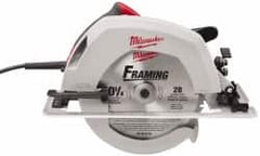 Milwaukee Tool - 15 Amps, 10-1/4" Blade Diam, 5,200 RPM, Electric Circular Saw - 120 Volts, 3.1 hp, 12' Cord Length, 5/8" Arbor Hole, Right Blade - Americas Industrial Supply