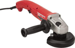 Milwaukee Tool - 5" Wheel Diam, 11,000 RPM, Corded Angle & Disc Grinder - 5/8-11 Spindle, 120 Volts, 11 Amps - Americas Industrial Supply