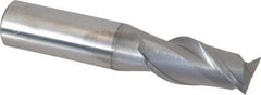 Accupro - 3/4", 1-1/2" LOC, 3/4" Shank Diam, 4" OAL, 2 Flute, Solid Carbide Square End Mill - Single End, nACRo Finish, Spiral Flute, 40° Helix, Centercutting, Right Hand Cut, Right Hand Flute - Americas Industrial Supply