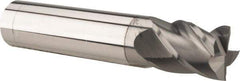 Accupro - 11/16", 1" LOC, 3/4" Shank Diam, 3" OAL, 4 Flute, Solid Carbide Square End Mill - Single End, nACRo Finish, Spiral Flute, 40° Helix, Centercutting, Right Hand Cut, Right Hand Flute - Americas Industrial Supply