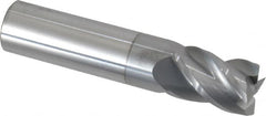 Accupro - 5/8", 7/8" LOC, 5/8" Shank Diam, 3" OAL, 4 Flute, Solid Carbide Square End Mill - Single End, nACRo Finish, Spiral Flute, 40° Helix, Centercutting, Right Hand Cut, Right Hand Flute - Americas Industrial Supply