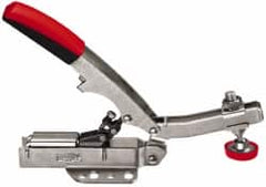 Bessey - 700 Lb Holding Capacity, Horizontal Handle, Manual Hold Down Toggle Clamp - U-Bar, Flanged Base, Steel - Americas Industrial Supply