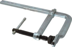 Bessey - 8" Deep Throat, 12" Max Capacity, Standard Sliding Arm Clamp - 1,770 Lb Clamping Pressure, 0.775" Spindle Diam - Americas Industrial Supply