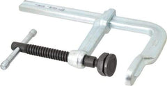Bessey - 4-3/4" Deep Throat, 7-1/2" Max Capacity, Standard Sliding Arm Clamp - 2,660 Lb Clamping Pressure, 0.775" Spindle Diam - Americas Industrial Supply