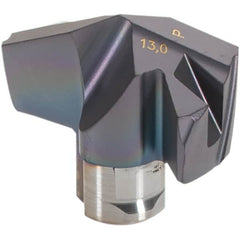 Iscar - Series ICP-2M, 0.512" Diam Grade IC908 140° Replaceable Drill Tip - Carbide, TiAlN Finish, 13 Seat Size, Through Coolant - Americas Industrial Supply
