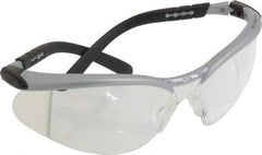 3M - +1.5, Clear Lenses, Anti-Fog, Framed Magnifying Safety Glasses - Silver Plastic Frame, ANSI Z87.1-2010 - Americas Industrial Supply