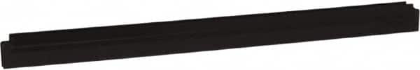Vikan - 24" Rubber Blade Squeegee Refill - Double Edge, Black, Plastic Holder - Americas Industrial Supply