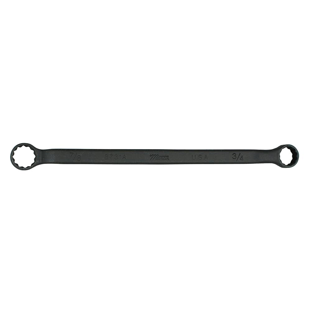 Martin Tools - Box Wrenches; Wrench Type: Offset; Box ; Tool Type: Double Box End ; Size (Inch): 15/16 x 1 ; Number of Points: 12 ; Head Type: Box End ; Finish/Coating: Black Oxide - Exact Industrial Supply