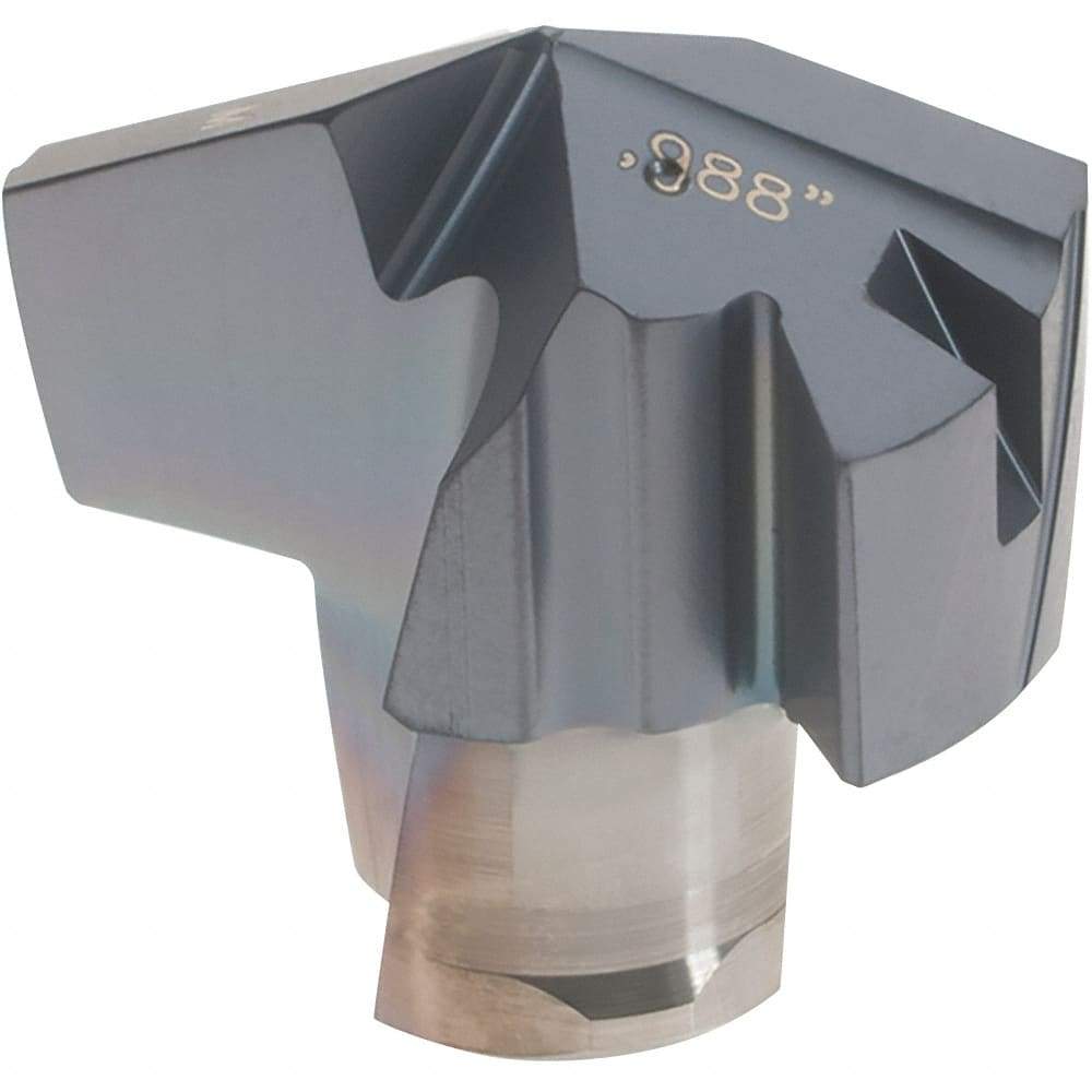 Iscar - Series ICM, 0.988" Diam Grade IC908 140° Replaceable Drill Tip - Carbide, TiAlN Finish, 25 Seat Size, Through Coolant - Americas Industrial Supply