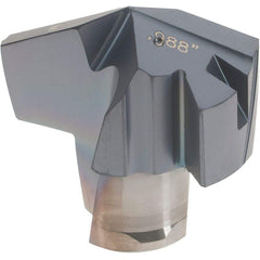 Iscar - Series ICM, 0.988" Diam Grade IC908 140° Replaceable Drill Tip - Carbide, TiAlN Finish, 25 Seat Size, Through Coolant - Americas Industrial Supply