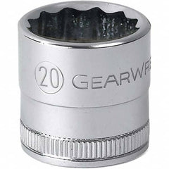 Hand Socket: 1/2″ Drive, 22 mm Socket, 12-Point Polished