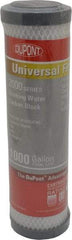 Dupont - 2" OD, 5µ, Universal Drinking Water Carbon Block Cartridge Filter - 10" Long, Reduces Tastes, Odors & Chlorine - Americas Industrial Supply