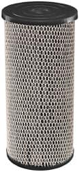 Dupont - 4" OD, 5µ, Spun-Wound Polypropylene & Universal Heavy Duty Carbon Wrap 2 Phase Cartridge Filter - 10" Long, Reduces Sediments, Tastes, Odors & Chlorine - Americas Industrial Supply