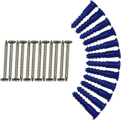 Triton - 12" Long Silver Pegboard Mounting Hardware - For Use with Mounting Steel Pegboard System LB1-B,T,W, LB2-B,T,W & LB18-B,T,W - Americas Industrial Supply