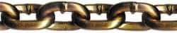 CM - 1/4" Welded Transport Chain - 3,150 Lb Capacity, Grade 70, 130' Long, Carbon Steel, Yellow Chromate Finish - Americas Industrial Supply