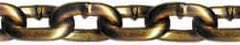 CM - 1/4" Welded Transport Chain - 3,150 Lb Capacity, Grade 70, 130' Long, Carbon Steel, Yellow Chromate Finish - Americas Industrial Supply