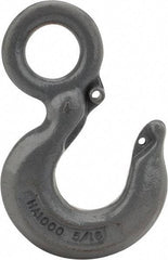 CM - Chain Grade 100, 5,700 Lbs. Load Limit Eye Rigging Hook - 1.06 Inch Hook Throat, 4.09 Inch Reach, 1.13 Inch Eye Inside Diameter, 5/16 Inch Chain Diameter, 5.63 Inch Overall Length, 1/2 Inch Eye Thickness - Americas Industrial Supply