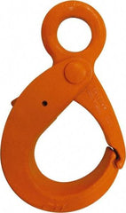 CM - Chain Grade 100, 22,600 Lbs. Load Limit Eye Latchlok Hook - 3.2 Inch Hook Throat, 10.36 Inch Reach, 2 Inch Eye Inside Diameter, 5/8 Inch Chain Diameter, 12.33 Inch Overall Length, 1.03 Inch Eye Thickness - Americas Industrial Supply
