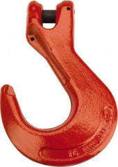 CM - 5/8 Inch Chain Diameter, Grade 100 Clevis Hook - 22,600 Lbs. Load Capacity, 0.71 Inch Inside Diameter, 3/4 Inch Pin Diameter, 1.69 Inch Hook Throat, 8.43 Inch Overall Length, 6.2 Inch Hook Width - Americas Industrial Supply