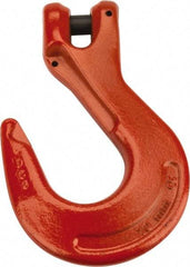 CM - 3/8 Inch Chain Diameter, Grade 100 Clevis Hook - 8,800 Lbs. Load Capacity, 0.47 Inch Inside Diameter, 0.51 Inch Pin Diameter, 1.06 Inch Hook Throat, 6.53 Inch Overall Length, 4.38 Inch Hook Width - Americas Industrial Supply
