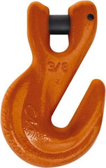 CM - 9/32 Inch Chain Diameter, Grade 100 Clevis Hook - 4,300 Lbs. Load Capacity, 0.38 Inch Inside Diameter, 0.36 Inch Pin Diameter, 0.38 Inch Hook Throat, 3.38 Inch Overall Length, 2.18 Inch Hook Width - Americas Industrial Supply