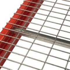 Nashville Wire - 46" Wide, 2" High, Open Shelving Standard Channel - Steel, Galvanized Finish, 36" Deep, Use with Pallet Racks - Americas Industrial Supply