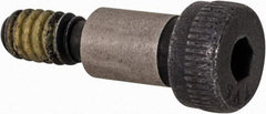 Value Collection - 1/4" Shoulder Diam x 3/8" Shoulder Length, #10-24 UNC, Hex Socket Shoulder Screw - 4140 Alloy Steel with Nylon Locking Patch, 3/16" Head Height x 3/8" Head Diam - Americas Industrial Supply
