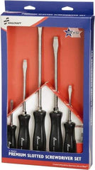 Ability One - 6 Piece Slotted Screwdriver Set - Bit Sizes: Philips #1 to #3 - Americas Industrial Supply