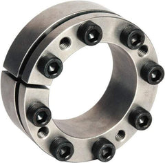 Climax Metal Products - M4 Thread, 14mm Bore Diam, 32mm OD, Shaft Locking Device - 4 Screws, 2,191 Lb Axial Load, 1.26" OAW, 0.551" Thrust Ring Width, 50 Ft/Lb Max Torque - Americas Industrial Supply