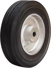 Hamilton - 10 Inch Diameter x 2 Inch Wide, Rubber on Aluminum Caster Wheel - 700 Lb. Capacity, 2-3/4 Inch Hub Length, 3/4 Inch Axle Diameter, Straight Roller Bearing - Americas Industrial Supply