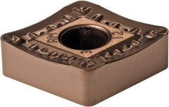 Kennametal - CNMM433 RM Grade KCP25B Carbide Turning Insert - TiCN/Al2O3/TiOCN Finish, 80° Diamond, 1/2" Inscr Circle, 3/16" Thick, 3/64" Corner Radius - Americas Industrial Supply
