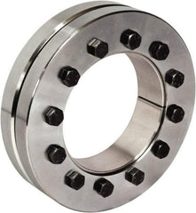 Climax Metal Products - M10 Thread, 125mm Bore Diam, 215mm OD, Shaft Locking Device - 12 Screws, 493,107 Lb Axial Load, 215mm OAW, 1.654" Thrust Ring Width, 19,262 Ft/Lb Max Torque - Americas Industrial Supply