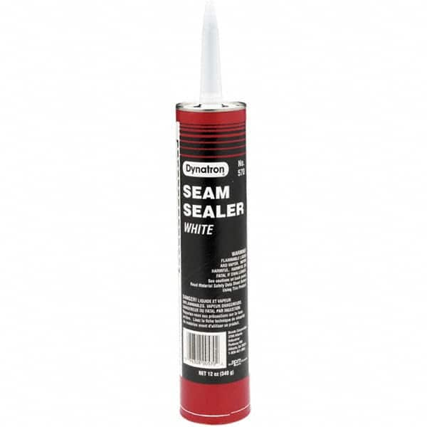 3M - 12 oz Cartridge White Elastic Sealer Seam Sealant - 570 12OZ WHT CARTRIDGE DYNATRON AUTO SEALR CAULK - Americas Industrial Supply