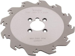 Iscar - Arbor Hole Connection, 0.118" Cutting Width, 2.05" Depth of Cut, 0.098" Cutter Diam, 1-1/4" Hole Diam, 8 Tooth Indexable Slotting Cutter - TGSF Toolholder, TAG N3 Insert - Americas Industrial Supply