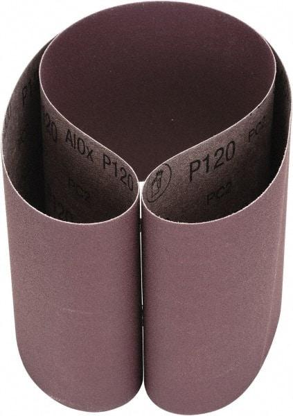3M - 6" Wide x 48" OAL, 120 Grit, Aluminum Oxide Abrasive Belt - Aluminum Oxide, Coated, Cloth Backing, Series 341D - Americas Industrial Supply