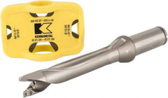 Kennametal - 17.07 to 17.99mm Diam, 5xD, 89.92mm Max Depth, 19.05mm Shank Diam, 4.53" Flute, 170.69mm OAL, Replaceable Tip Drill - V Seat Size, KTIP Toolholder, Series KenTIP - Americas Industrial Supply