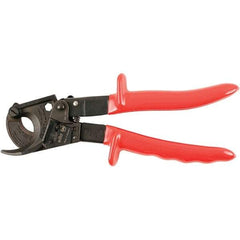 Wiha - 10" OAL, 18 AWG Capacity, Flush Cable Cutter - Curved Head, Urethane Handle - Americas Industrial Supply