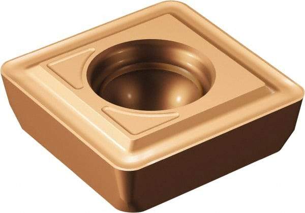 Sandvik Coromant - 88007P MS Grade 2044 Carbide Indexable Drill Insert - TiAlN/AlCr2O3 Finish, Square, 1/2" Inscribed Circle - Americas Industrial Supply