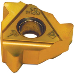 Tool-Flo - LDS54 Internal/External 4 API Rotary Shoulder Connections Laydown Threading Insert - Grade AC22F, AlTiN Coated Carbide - Americas Industrial Supply